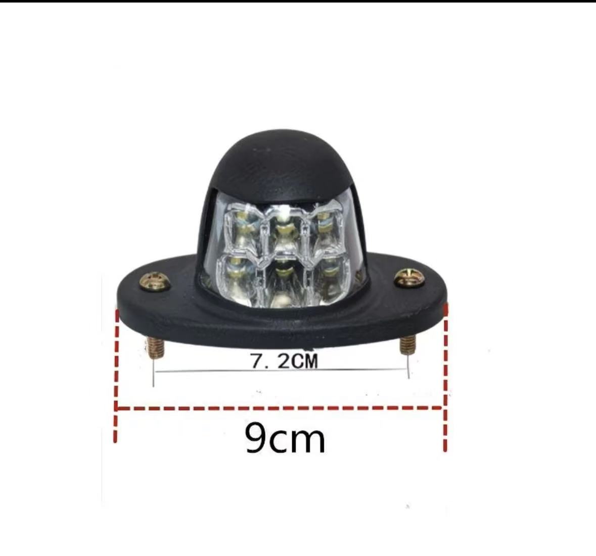 ФОНАРЬ ГАБАРИТНЫЙ ПРИЦЕПА LED 12-24V 04613 7.2СМ*9СМ БЕЛЫЙ, AT